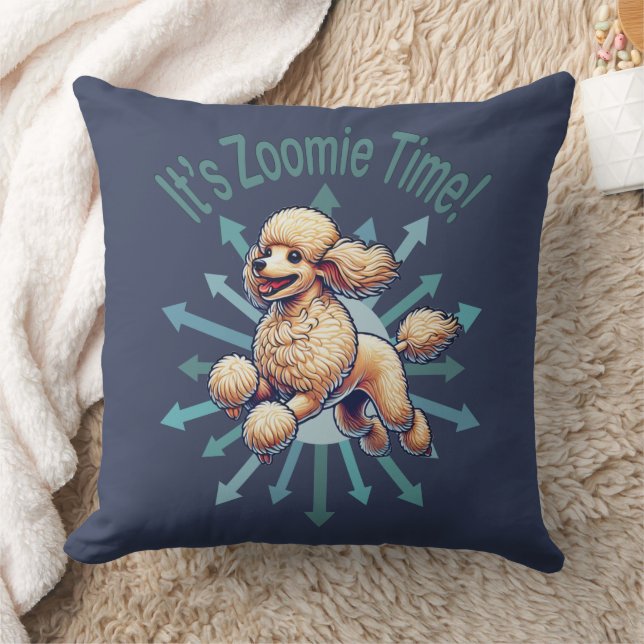 It’s Zoomie Time Poodle Cushion (Blanket)