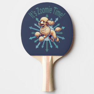 It’s Zoomie Time Poodle Ping Pong Paddle