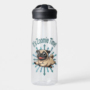 It’s Zoomie Time Pug Water Bottle
