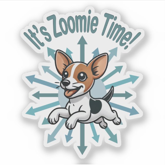 It’s Zoomie Time Rat Terrier (Front)