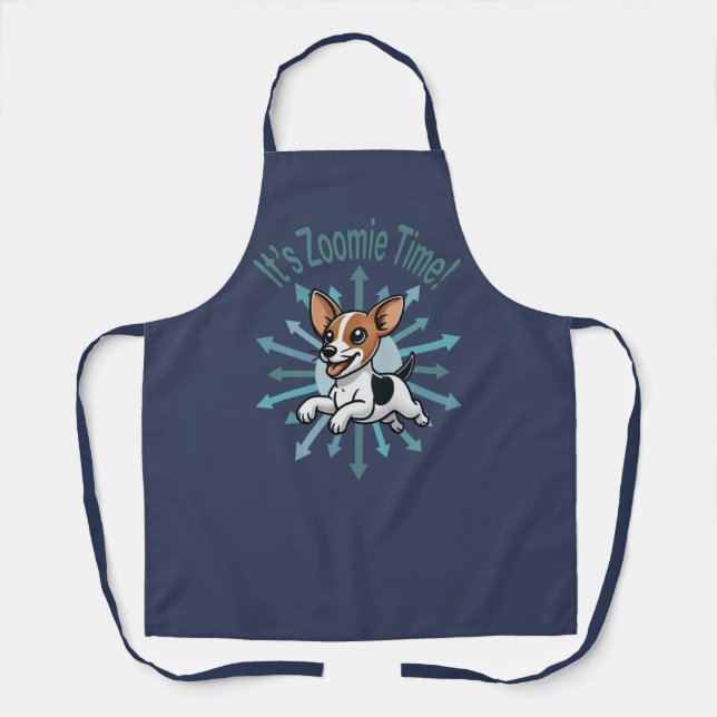 It’s Zoomie Time Rat Terrier Apron (Front)
