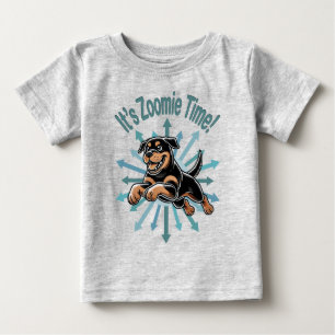 It’s Zoomie Time Rottweiler Baby T-Shirt