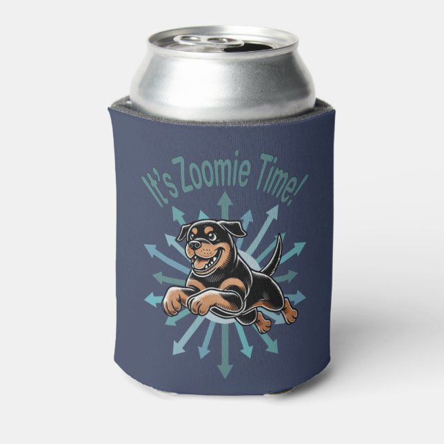 It’s Zoomie Time Rottweiler Can Cooler (Can Back)