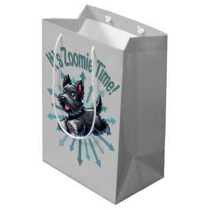 It’s Zoomie Time Scottish Terrier Medium Gift Bag