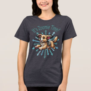 It’s Zoomie Time Small Mutt Tri-Blend Shirt