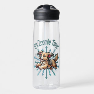It’s Zoomie Time Small Mutt Water Bottle