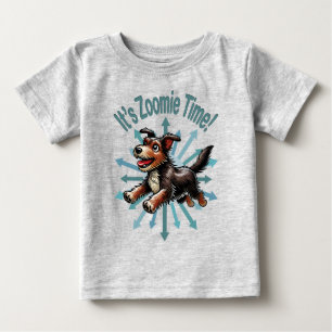 It’s Zoomie Time Terrier Mutt Baby T-Shirt