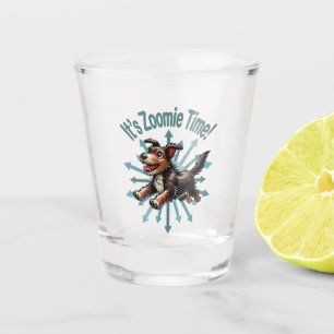It’s Zoomie Time Terrier Mutt Shot Glass
