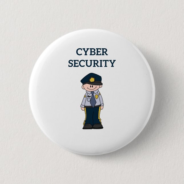 IT Security: Digital Defender 6 Cm Round Badge (Front)