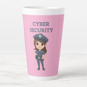 IT Security: Digital Defender Latte Mug