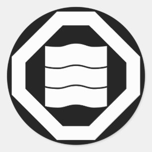 It shakes to a corner corner, and three classic round sticker