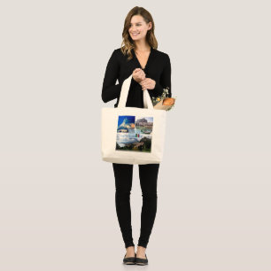 IT Sicily - Etna Volcano - Cefalu' - Taormina - Large Tote Bag