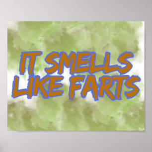 It Smells Like Farts Funny Fart Humour Poster