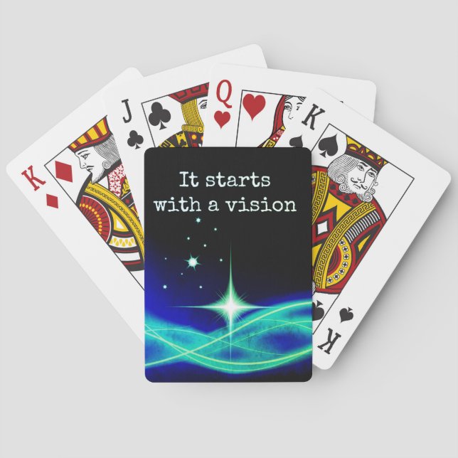 It Starts With A Vision Playing Cards (Back)