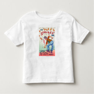 It Strikes Me, Cartoon Man Bowling Toddler T-Shirt