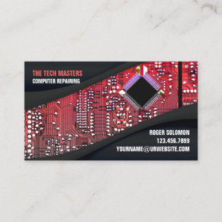 IT Support Services Business Card Template