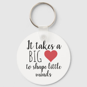 It Takes a Big Heart Teacher Appreciation Key Ring