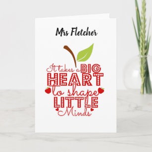 it takes a big heart to shape little minds apple card