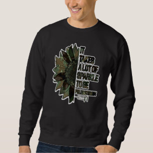 It Takes A Lot Of S-Parkle To Be Phlebotomist Camo Sweatshirt