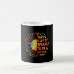 It Takes A Lot Of Sparkle Laboratory Technician Coffee Mug<br><div class="desc">This funny laboratory technician design for women and men who love their laboratory and chemist job. Show that you are a proud lab tech. On the laboratory motive is the quote It Takes A Lot Of Sparkle</div>