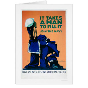 It Takes a Man to Fill a Uniform - Navy (US02289A)