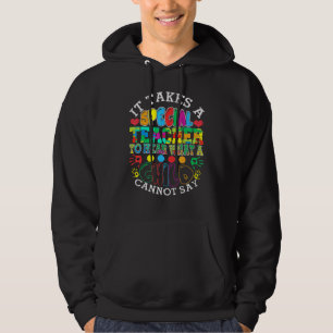 It Takes A Special Teacher To Hear A Child Autism Hoodie