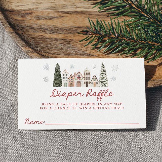 It Takes a Village Baby Shower Diaper Raffle Enclosure Card (Creator Uploaded)