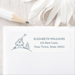 It Takes a Village Baby Shower Return Address Label