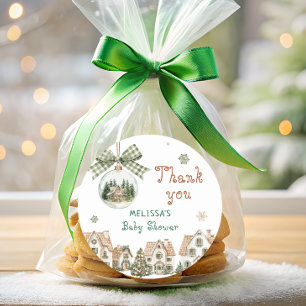 It Takes a Village Baby Shower Thank You  Classic Round Sticker