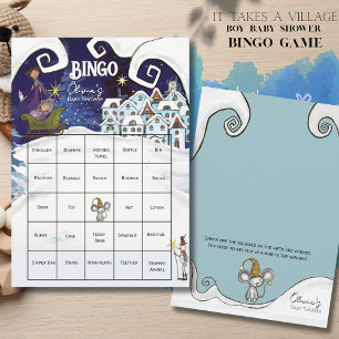 It Takes a Village: Blue Winter Magic Bingo Card