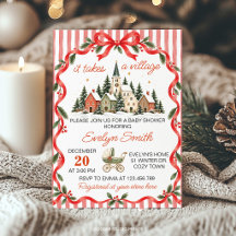 It Takes A Village Christmas Baby Shower