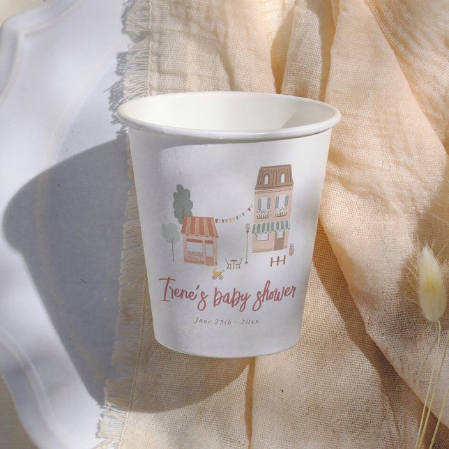 It Takes A Village Gender Neutral Baby Shower Paper Cups (Creator Uploaded)