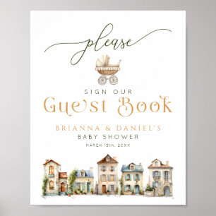 It Takes a Village Guest Book Sign