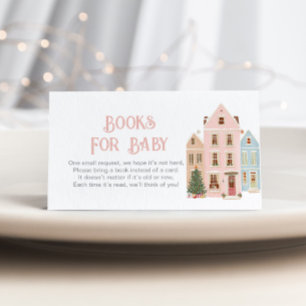 It takes a Village Pink Houses Books for baby  Enclosure Card