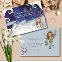 It Takes a Village Winter Fairy Baby Ruffle Card