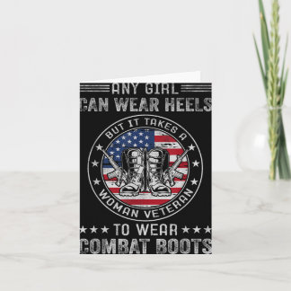 It Takes A Woman Veteran To Wear Combat Boots Fema Card