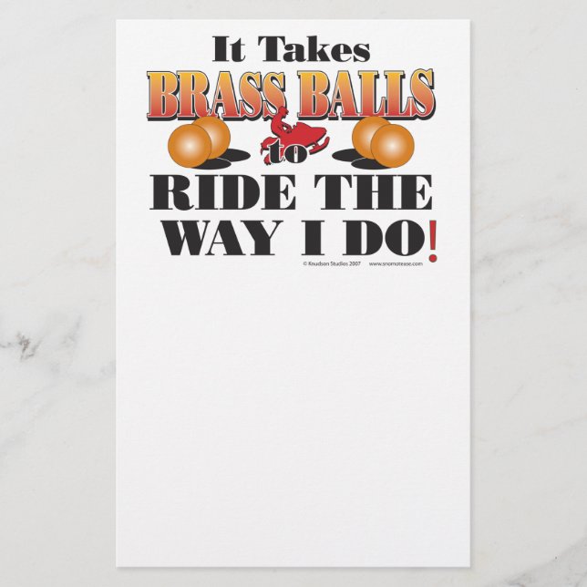 IT-TAKES-BRASS-BALLS STATIONERY (Front)