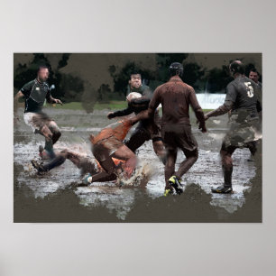 It Takes Leather Balls to Play Rugby Poster