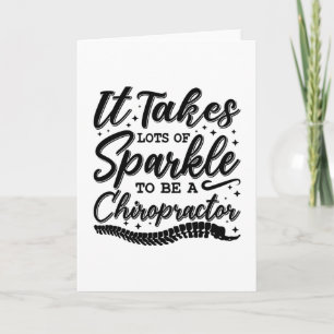 It Takes Lots Of Sparkle Chiropractor Chiropractic Card