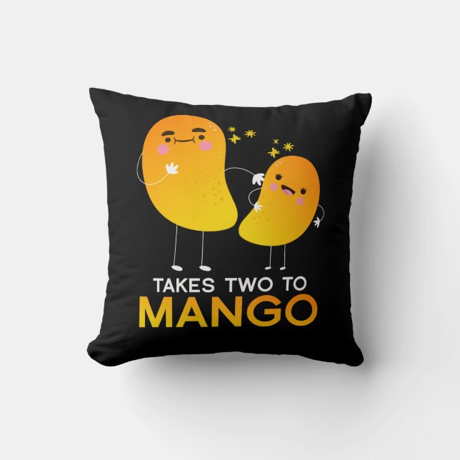 It Takes Two To Mango Fruit Tango Cushion (Front)