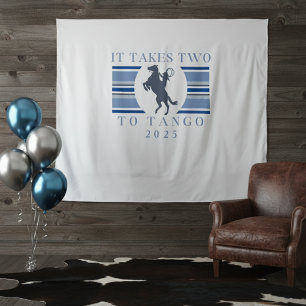 It Takes Two to Tango - Western Bachelorette Party Tapestry