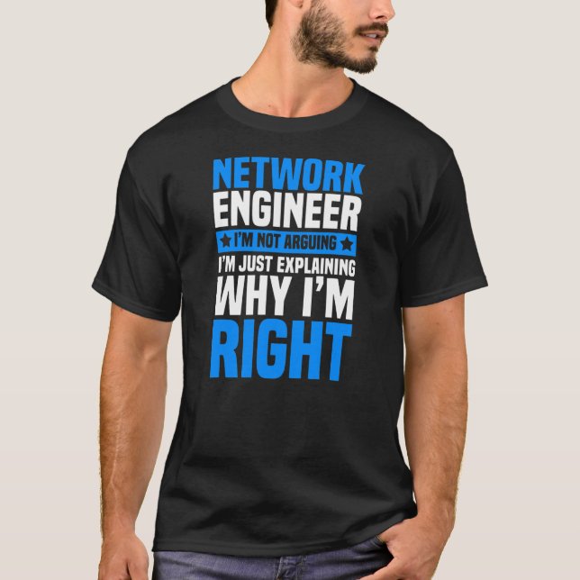 IT Tech System Admin Engineering Funny Network T-Shirt (Front)