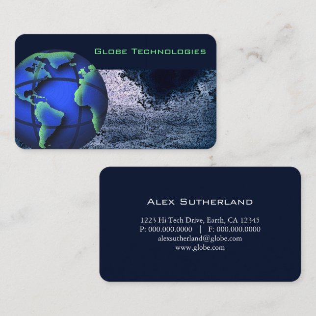 IT Technology Communications Business Card (Front/Back)