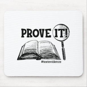 It Text Evidence Funny Testing Day Gifts For Teach Mouse Pad