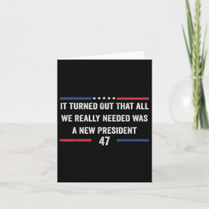 It Turned Out That All We Really Needed Was A New Card