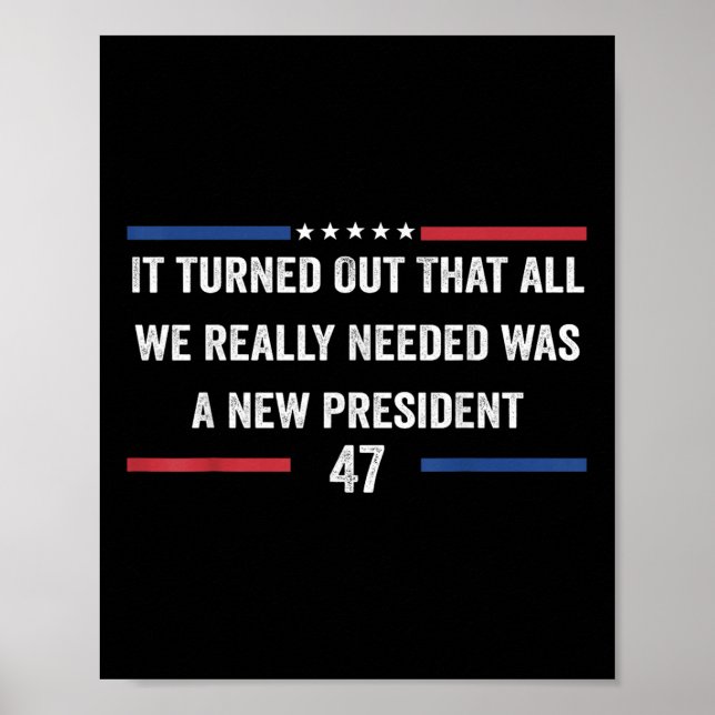 It Turned Out That All We Really Needed Was A New Poster (Front)
