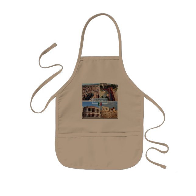 IT Verona - Arena Internally  Castelvecchio Bridge Kids Apron (Front)