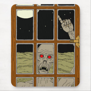 It Wants to Come in Horror Art Mouse Pad