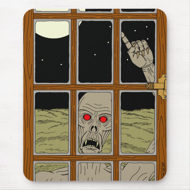 It Wants to Come in Horror Art Mouse Pad (Front)