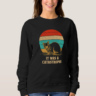 It was a Catastrophe Cat Dad Jokes Kitten Punchlin Sweatshirt